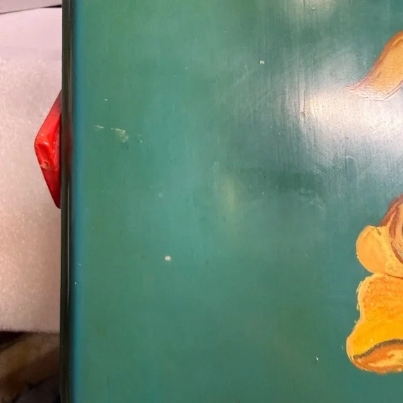 Vintage Hand-Painted Woodland Bunny & Squirrel Basket - Picture 10 of 10